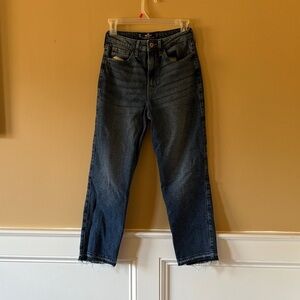 Hollister Raw Hem Straight Jeans